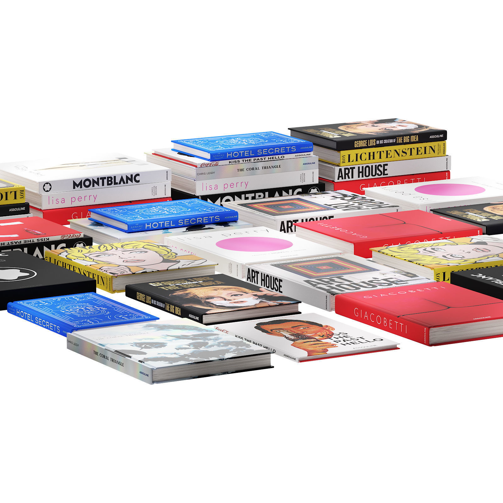 032 Decorative books set 03 fashion 00 3D model_9