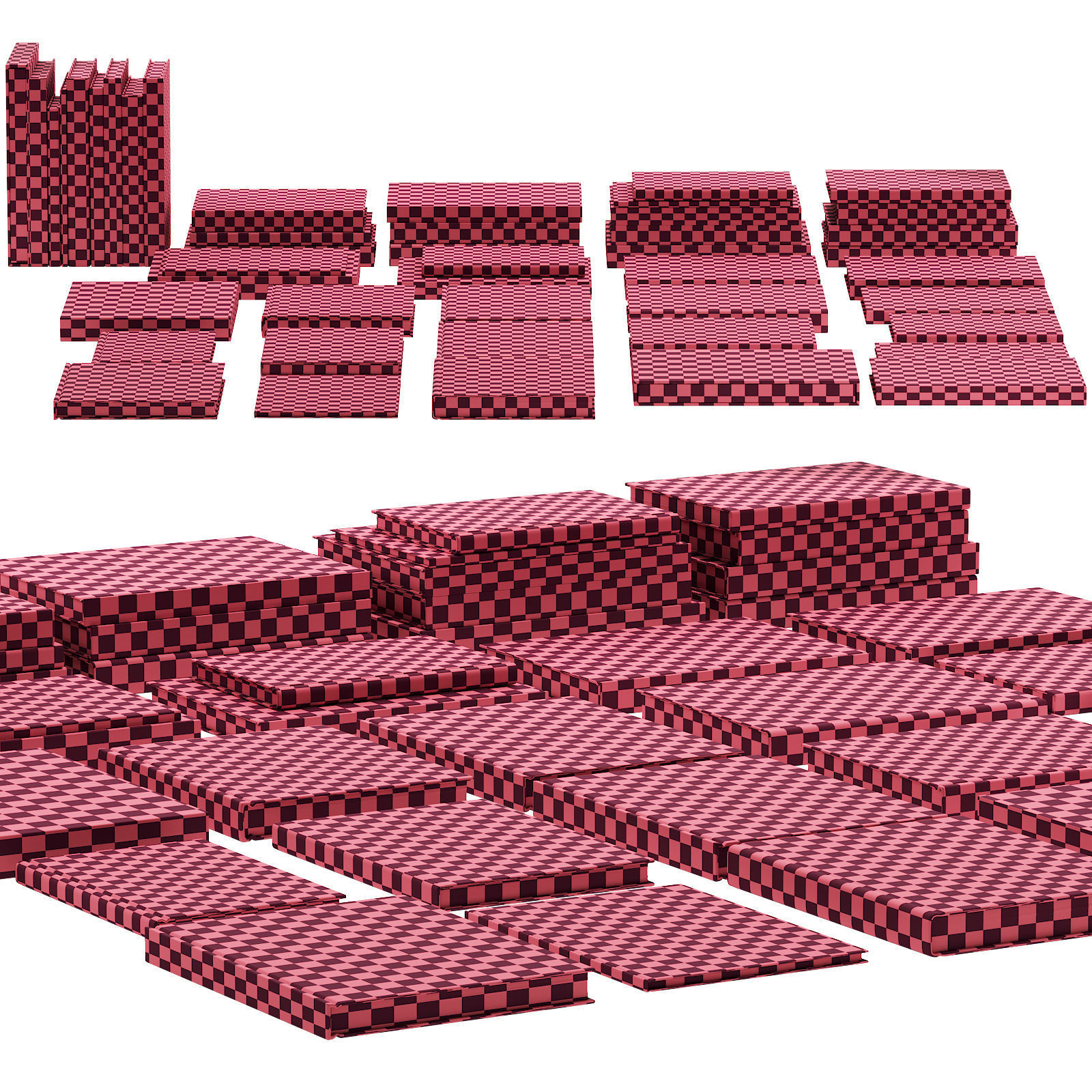 032 Decorative books set 03 fashion 00 3D model_11