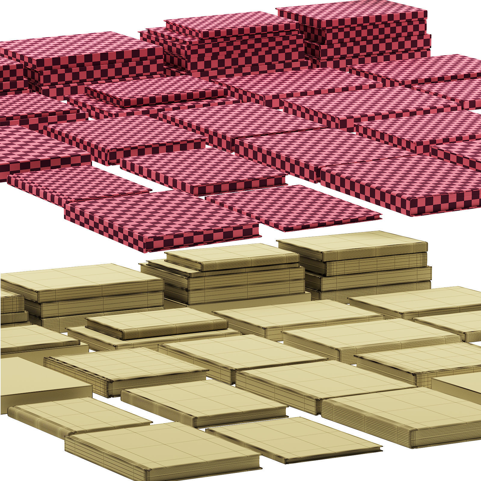 032 Decorative books set 03 fashion 00 3D model_12