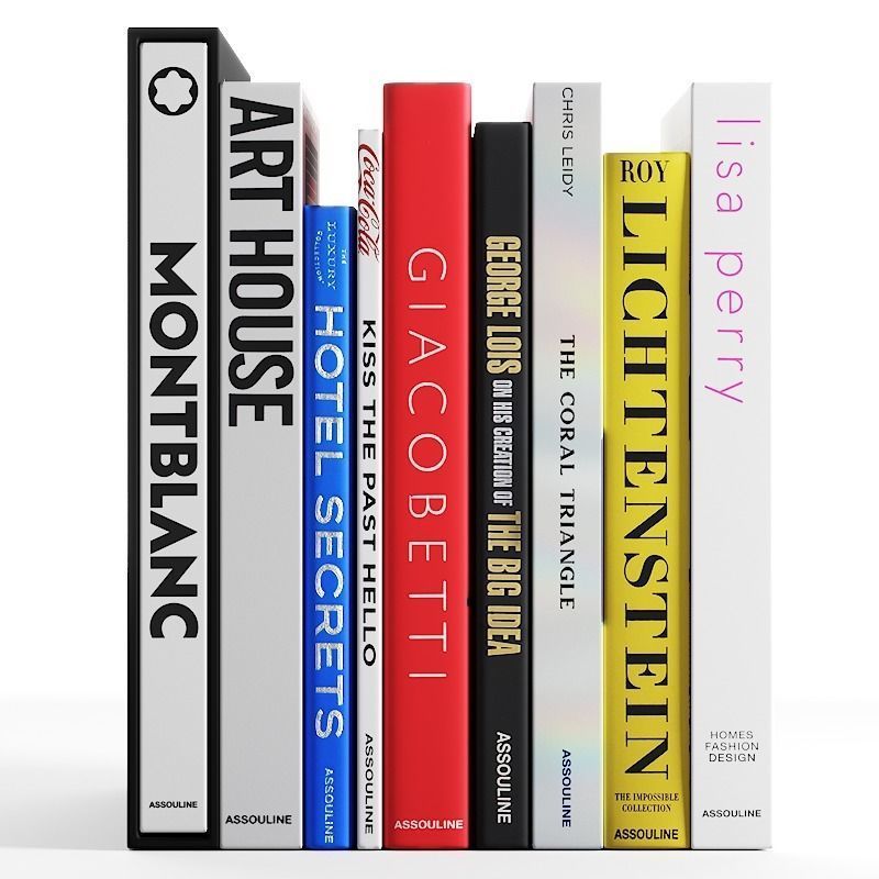 032 Decorative books set 03 fashion 00 3D model_2