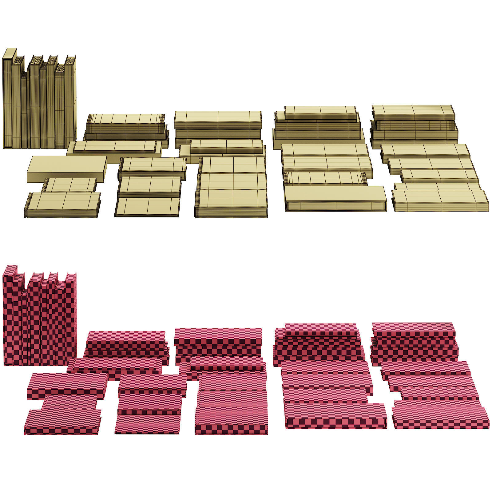 032 Decorative books set 03 fashion 00 3D model_13