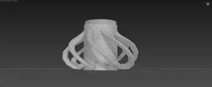 Modular Vortex Tesla Valve - Concept 3D model