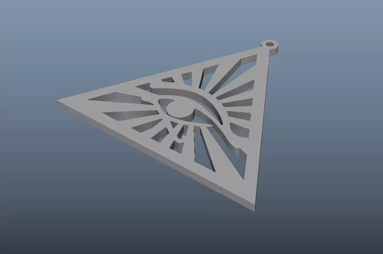 Eye of Ra Pendant 3D model_0
