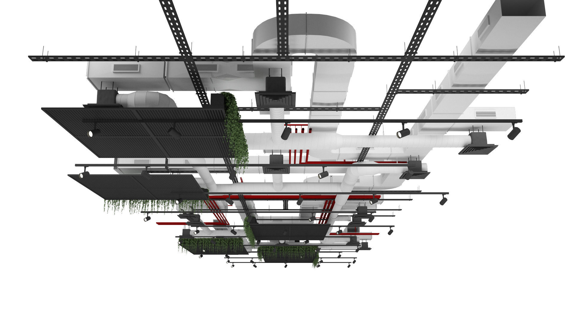 Ventilation system set 3D model_6