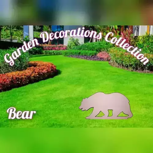 Wonderful Artificial Bear Home and Garden Outdoor Lawn Decor 3D model