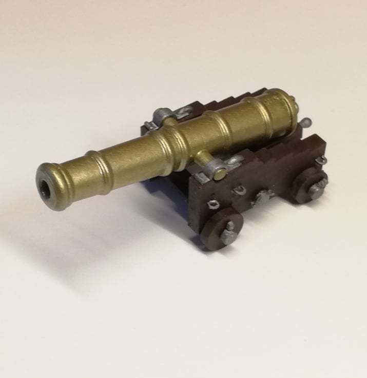3d printable old english ship cannon 3D print model_5