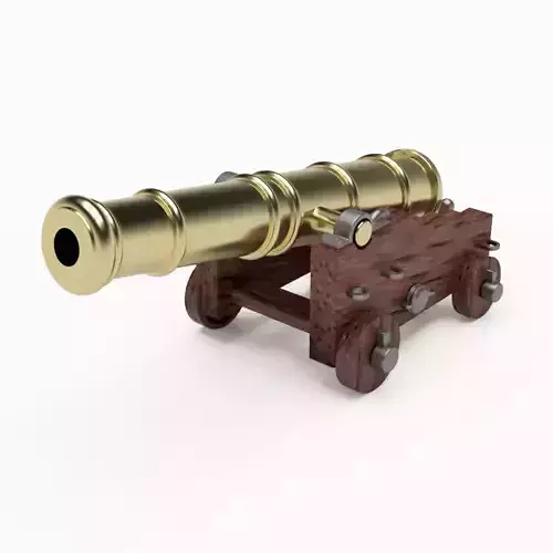 3d printable old english ship cannon