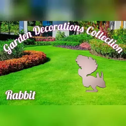 Wonderful Artificial Rabbit Home and Garden Outdoor Lawn Decor 3D model