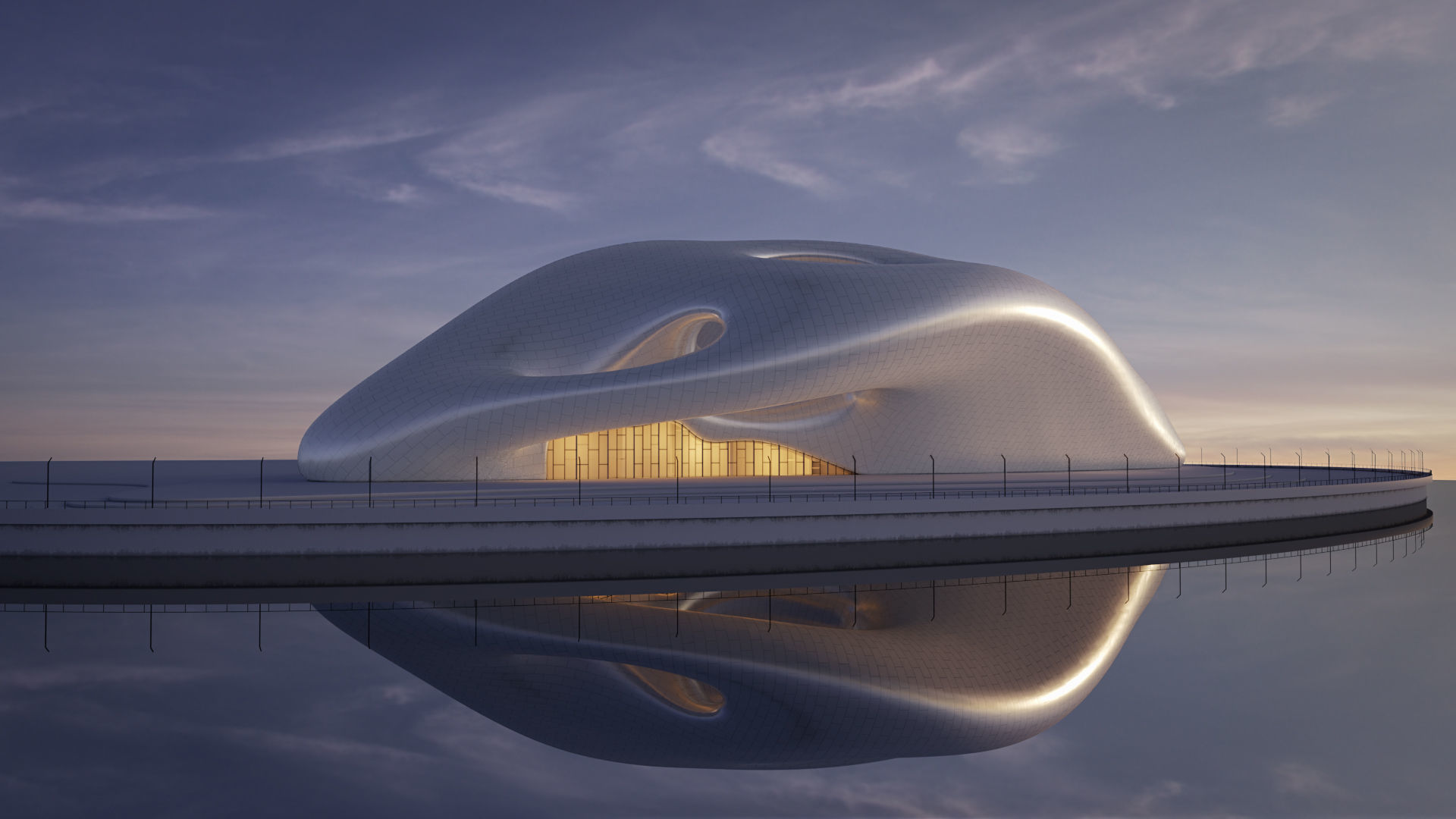 Futuristic building 39 3D model_1