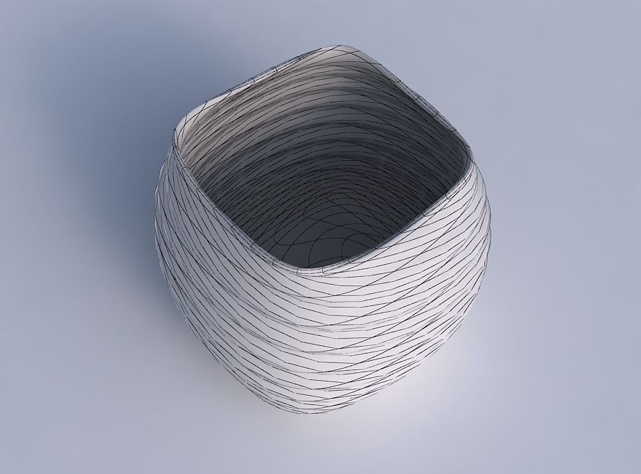 Bowl semi-quadraticwith relaxed large twists 3D print model_6
