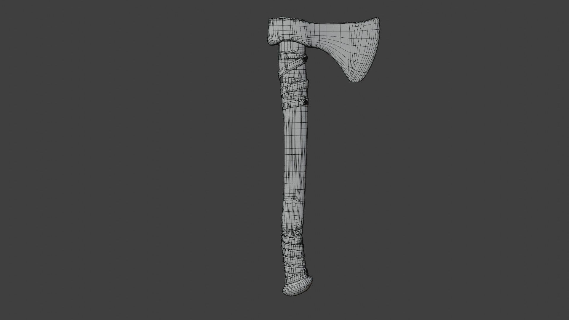 Stylized battle ax PBR low-poly Low-poly 3D model_7