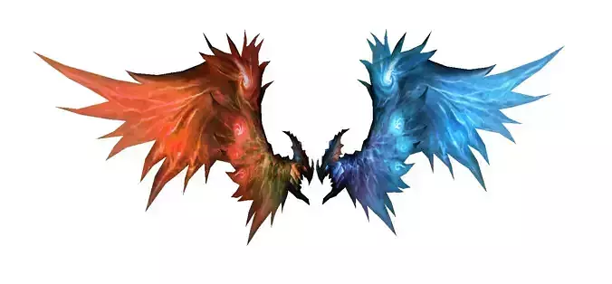 Blue-Red Dragon Wing