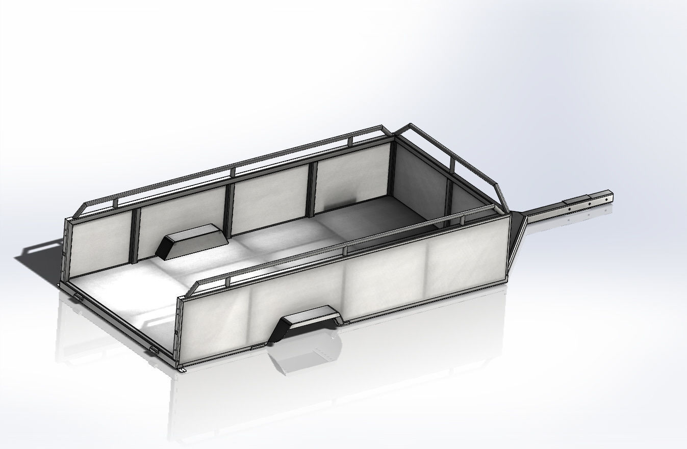  Car Trailer Free 3D model_7