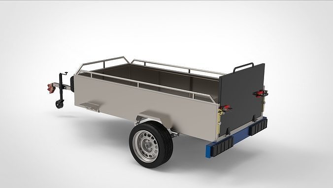  Car Trailer Free 3D model