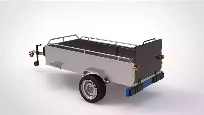  Car Trailer Free 3D model