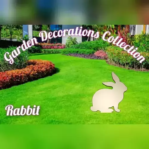 Wonderful Artificial Rabbit Home and Garden Outdoor Lawn Decor 3D model