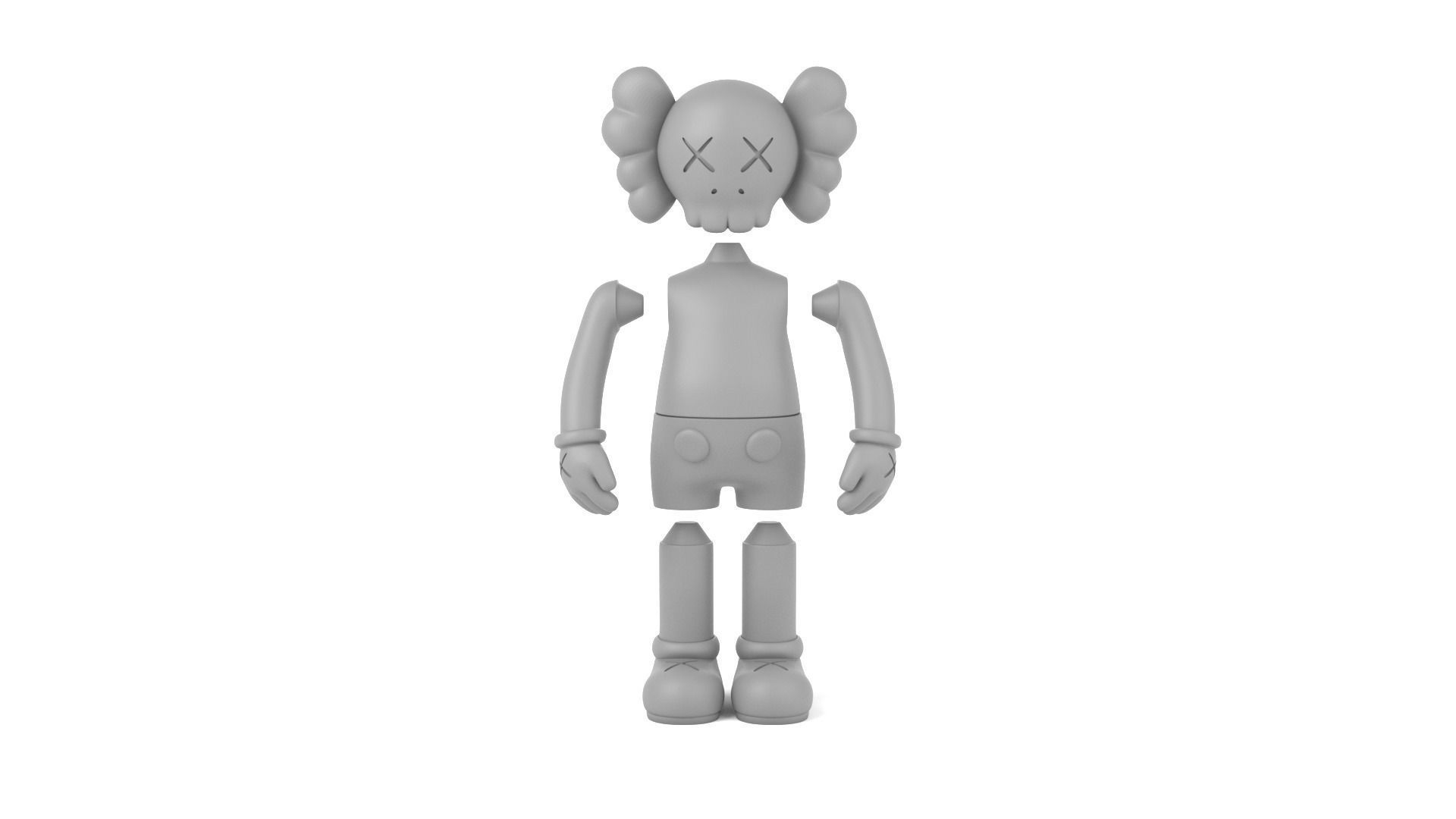 Kaws 1 3D print model_8