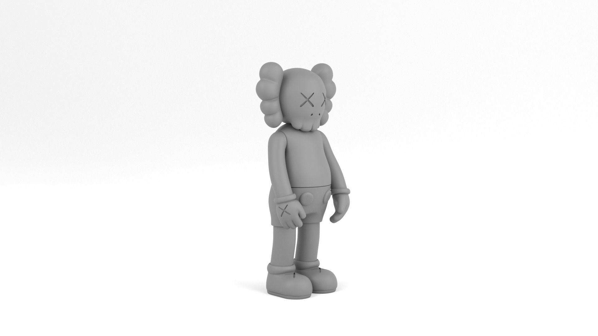 Kaws 1 3D print model_2