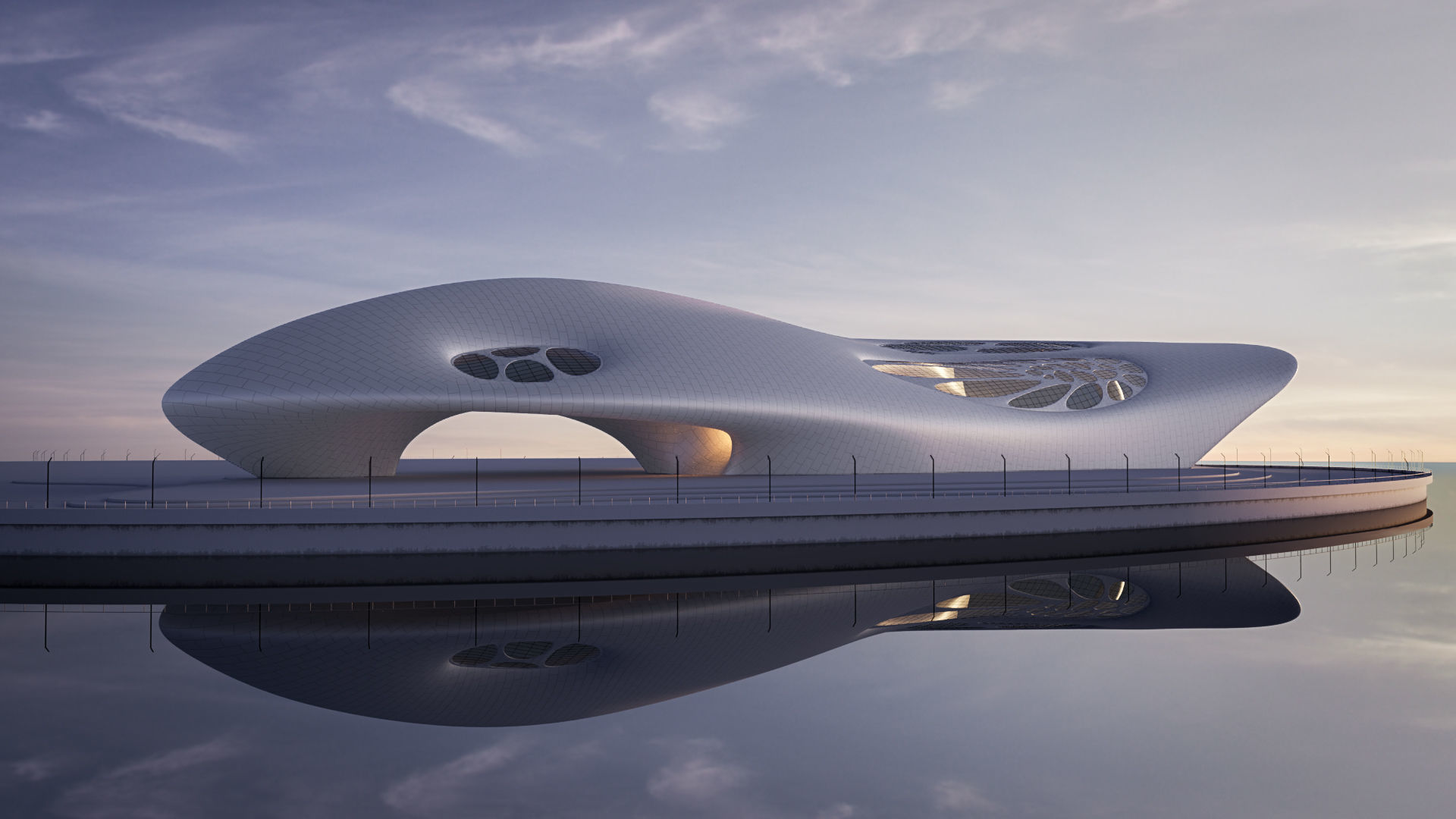 Futuristic building collection 9x 4 _37