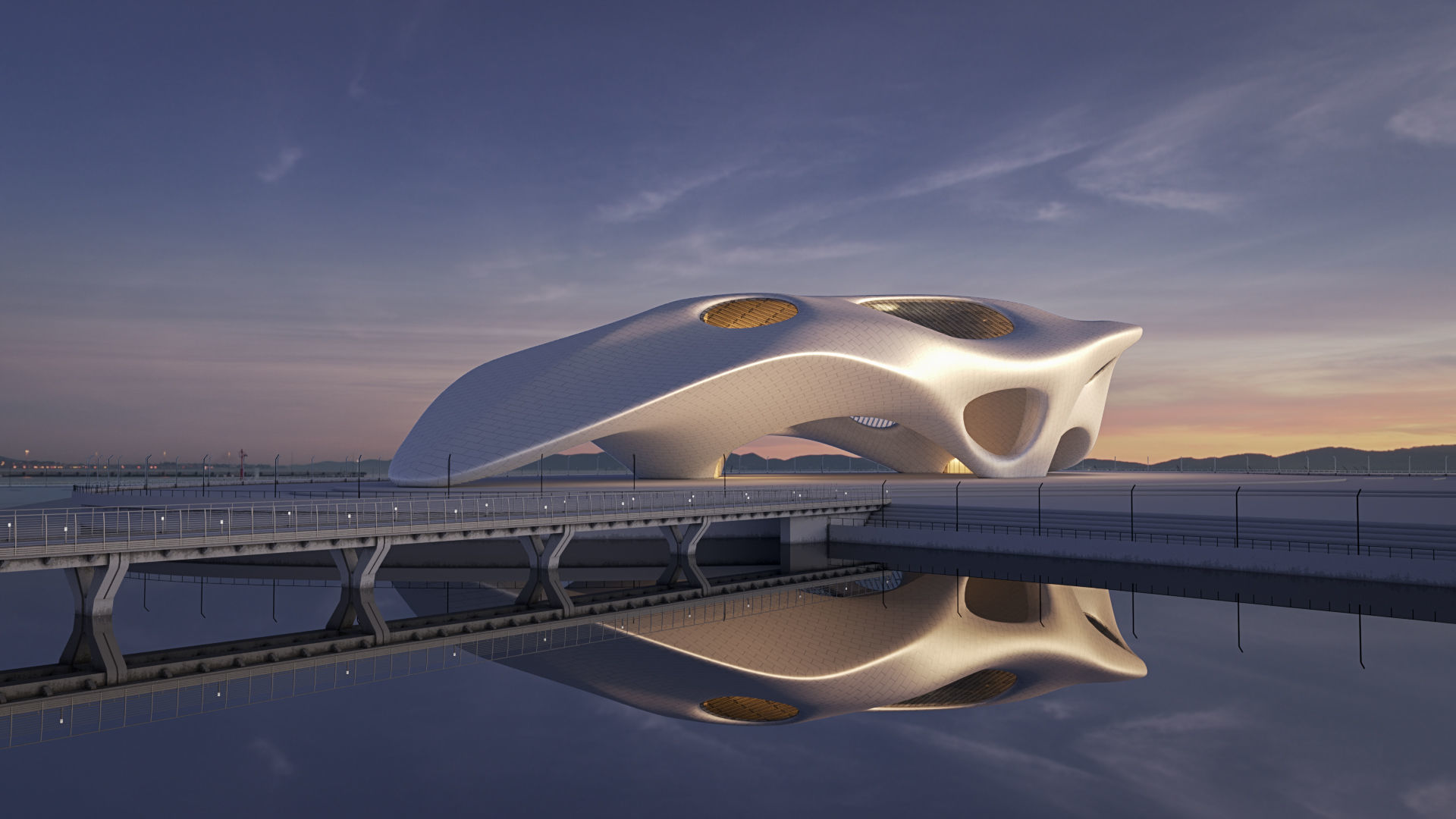 Futuristic building collection 9x 4 _21