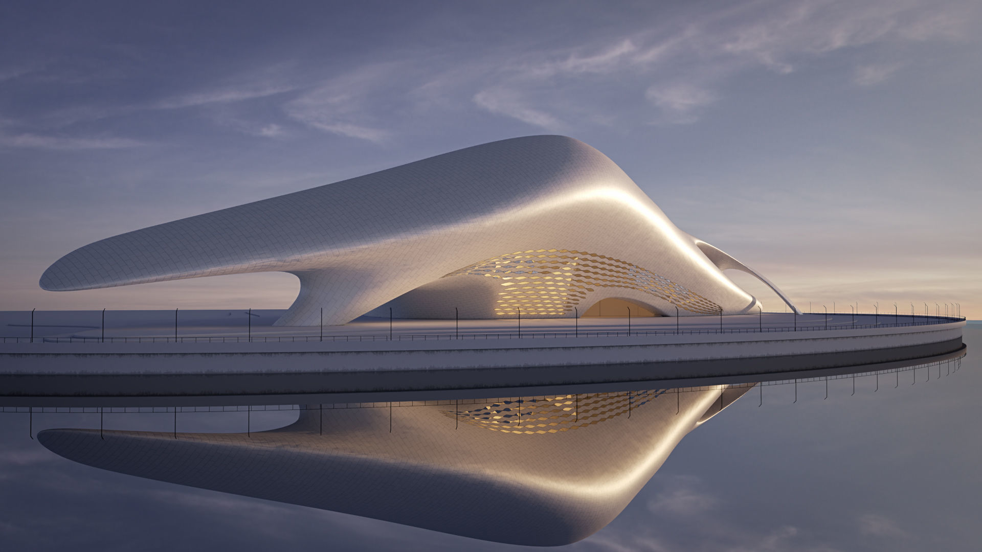 Futuristic building collection 9x 4 _32