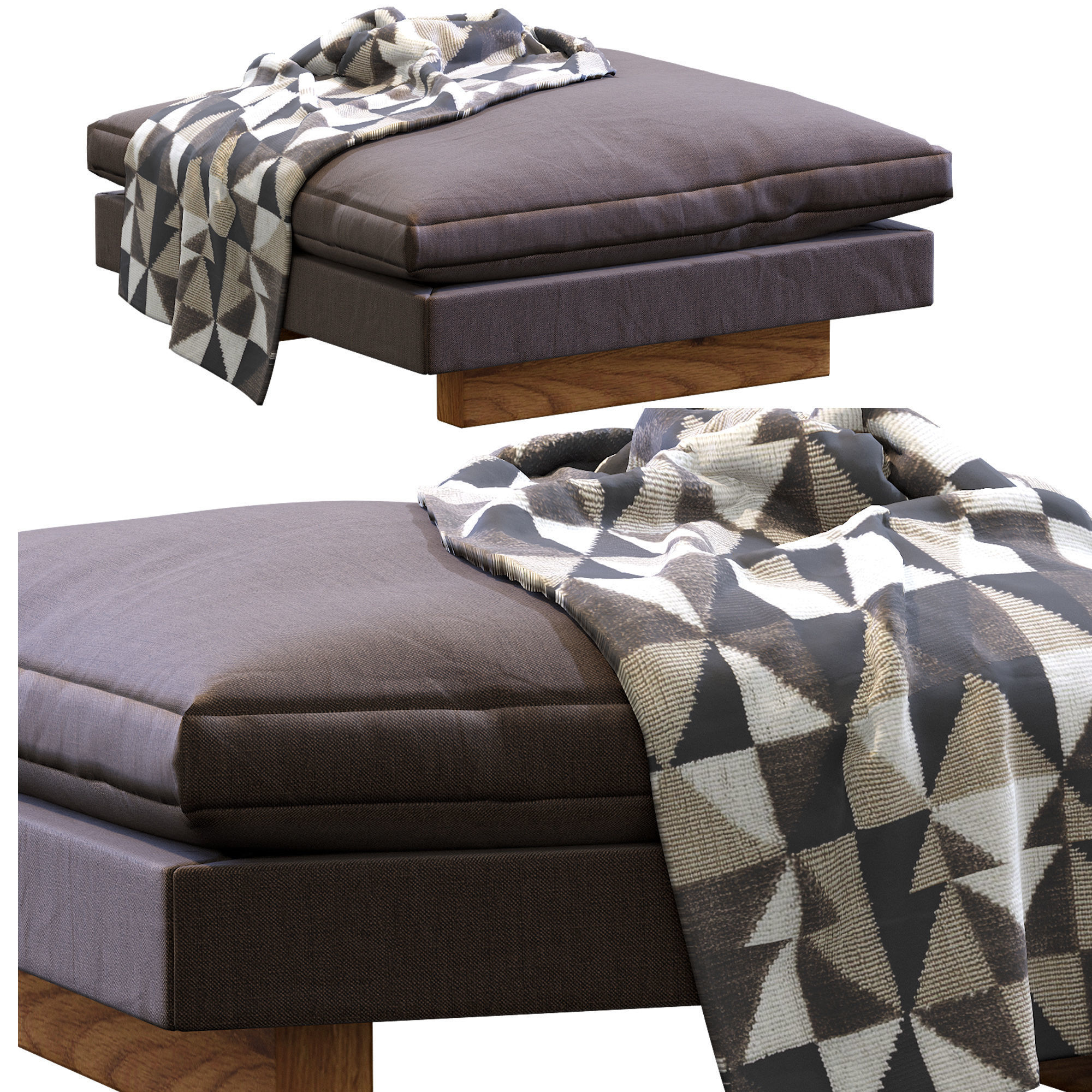 Harmony Ottoman 3D model_2