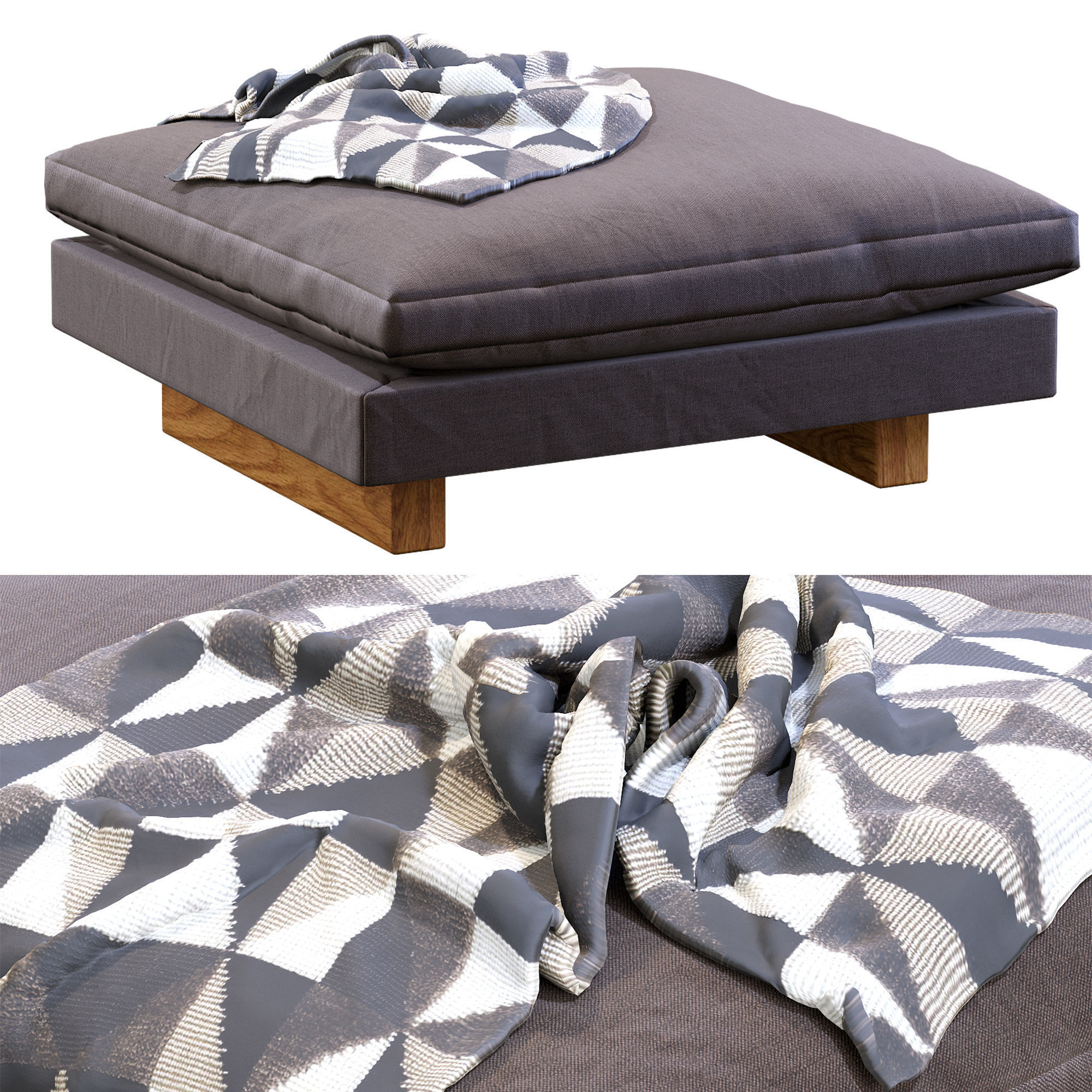 Harmony Ottoman 3D model_1