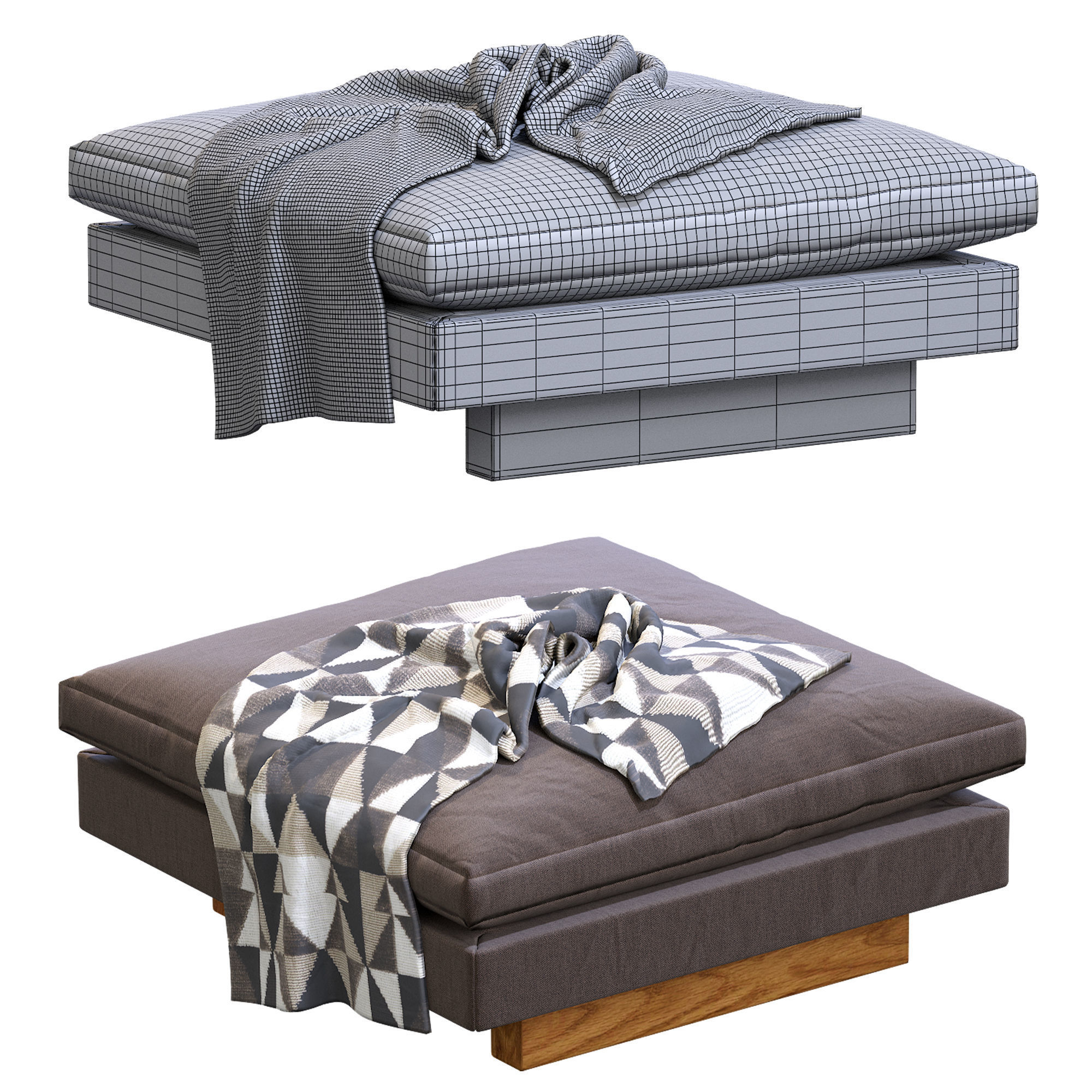 Harmony Ottoman 3D model_4