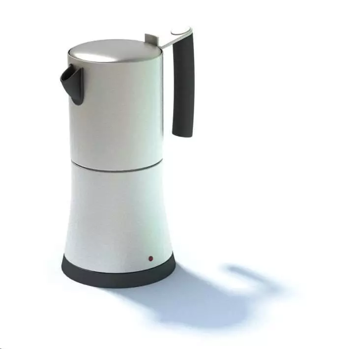 Silver Expresso Maker 3D model