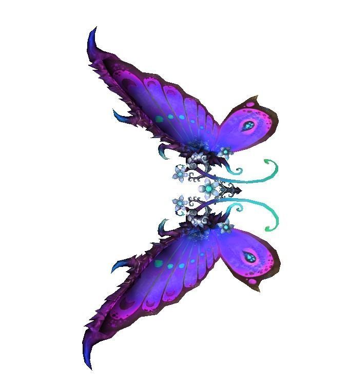 Butterfly-1 Wing Low-poly 3D model_3