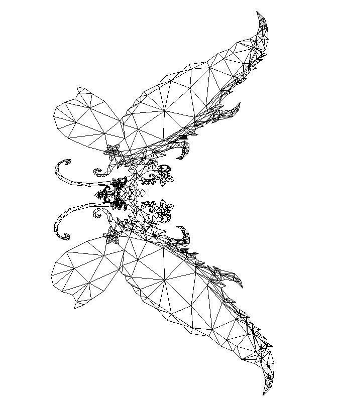 Butterfly-1 Wing Low-poly 3D model_20