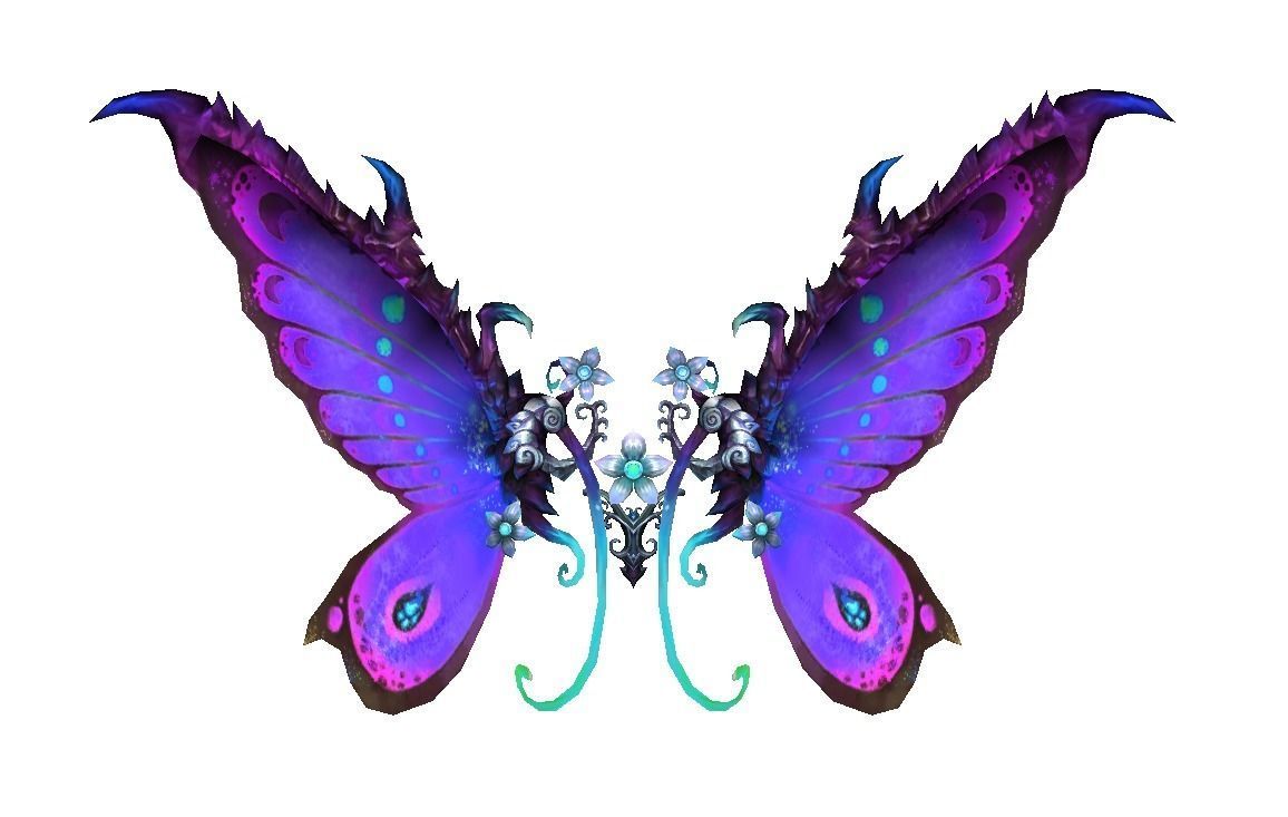 Butterfly-1 Wing Low-poly 3D model_23