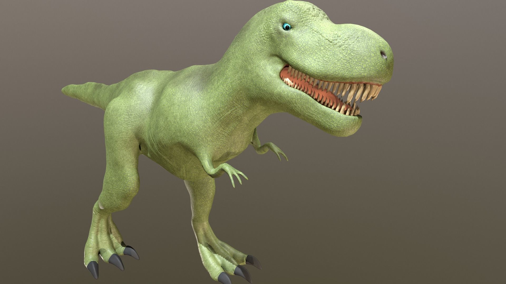 Stylized Dinosaur PBR low-poly Low-poly 3D model_2
