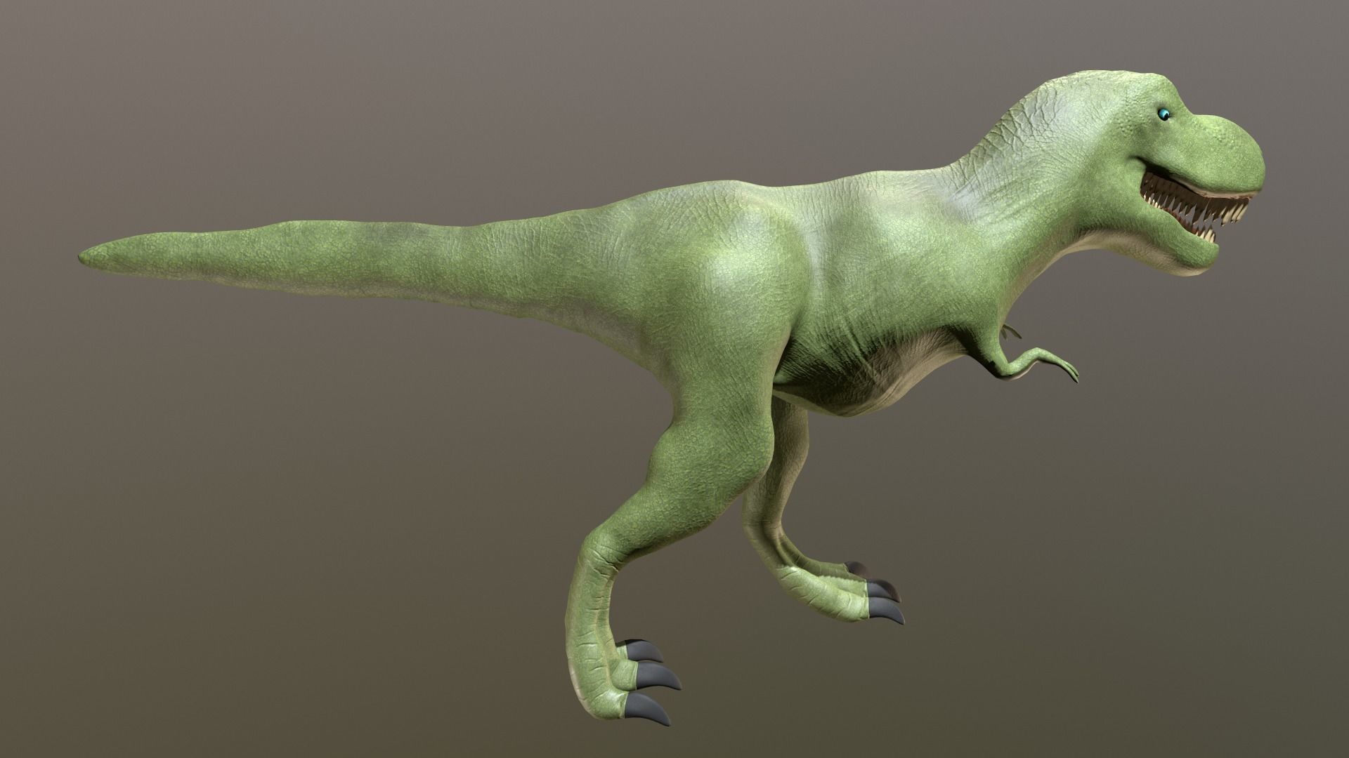 Stylized Dinosaur PBR low-poly Low-poly 3D model_4