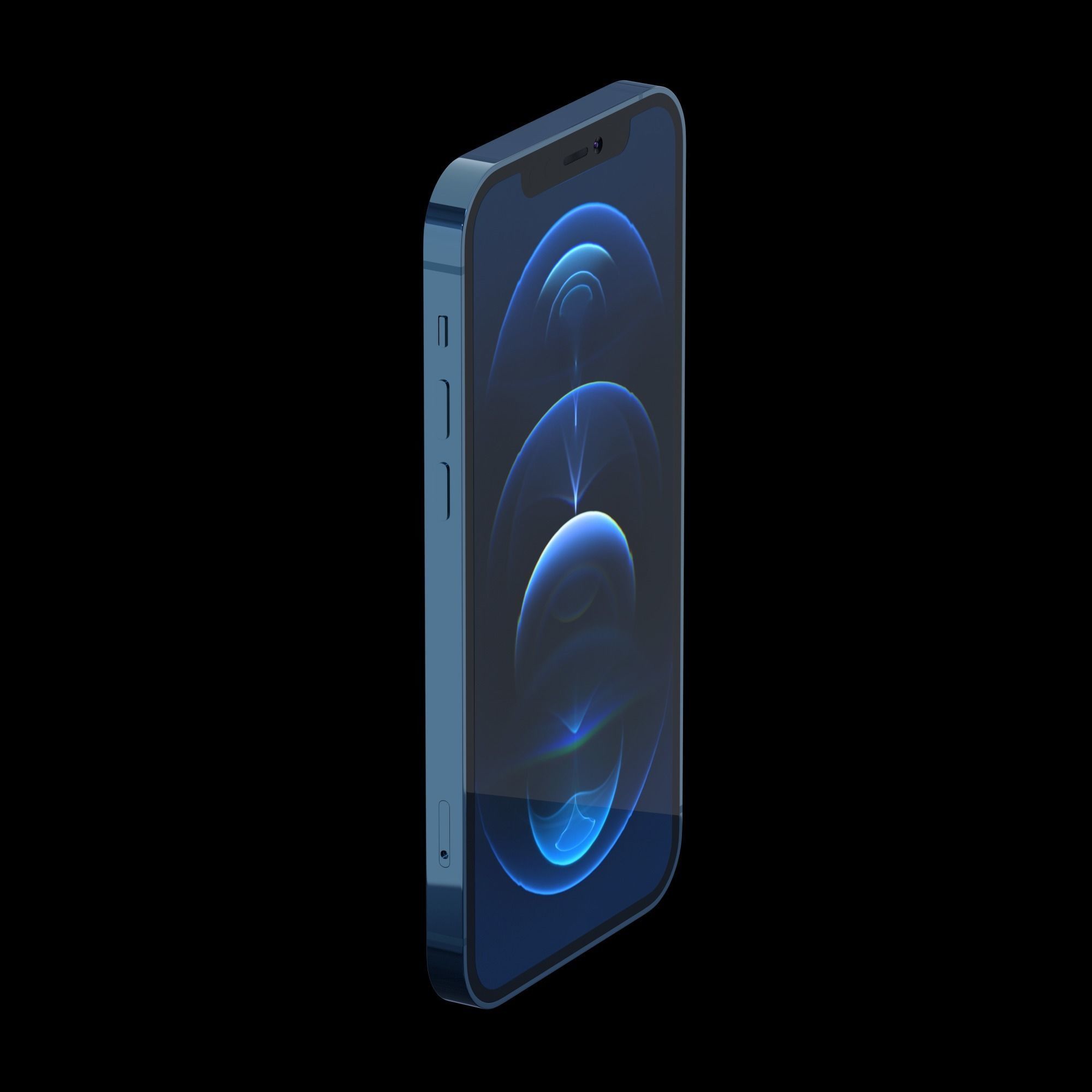 iPhone 12 pro 3D model Free low-poly 3D model_9