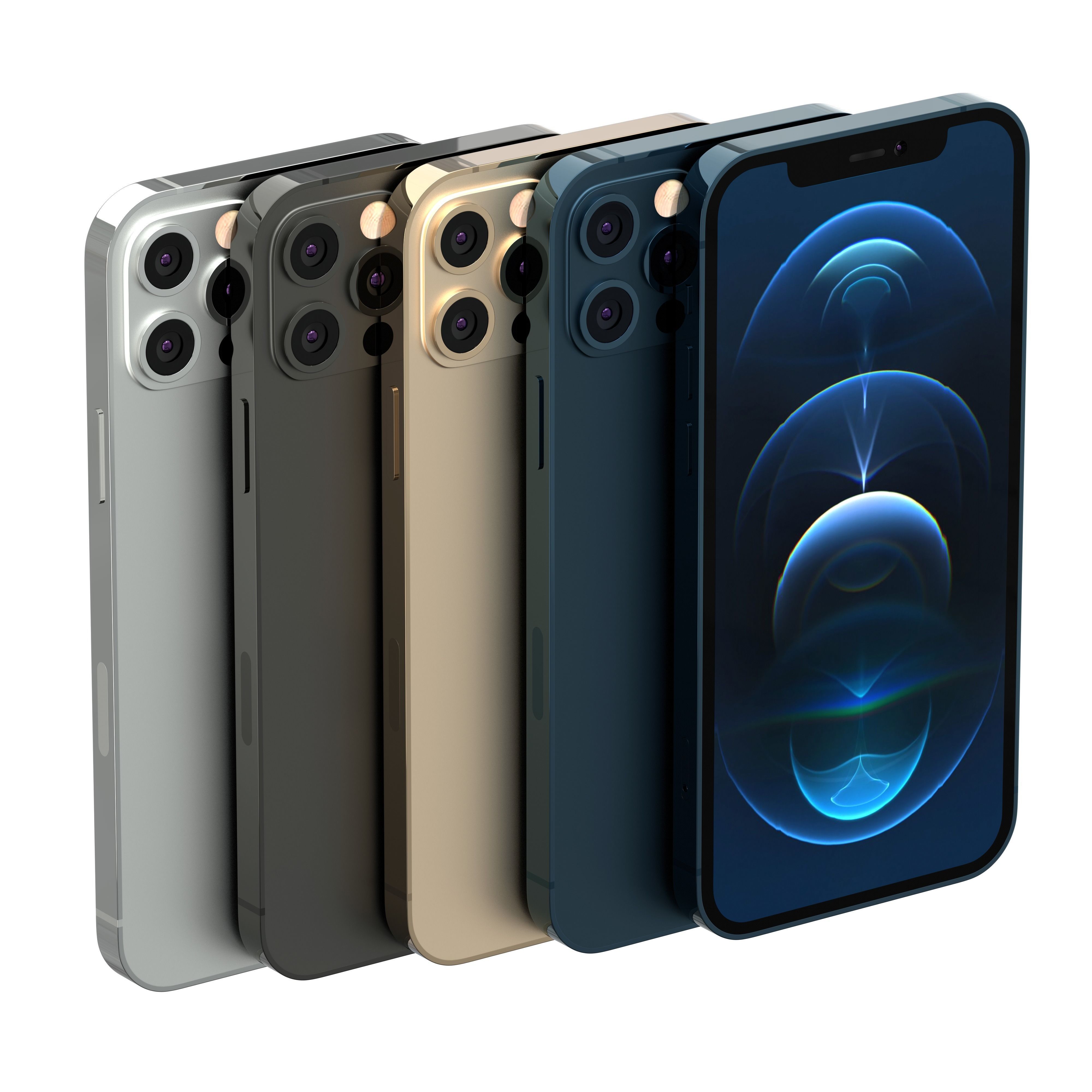 iPhone 12 pro 3D model Free low-poly 3D model_5