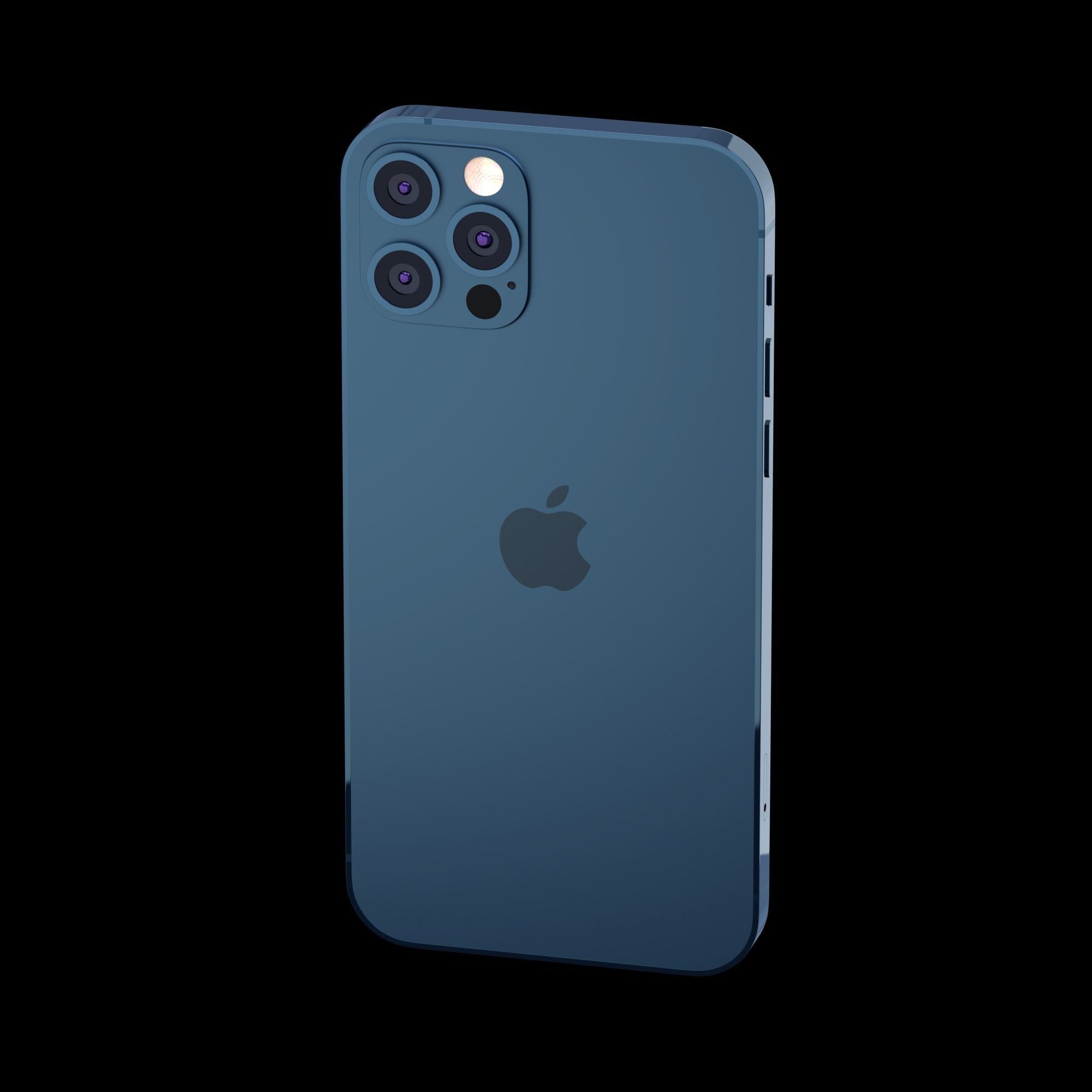 iPhone 12 pro 3D model Free low-poly 3D model_17