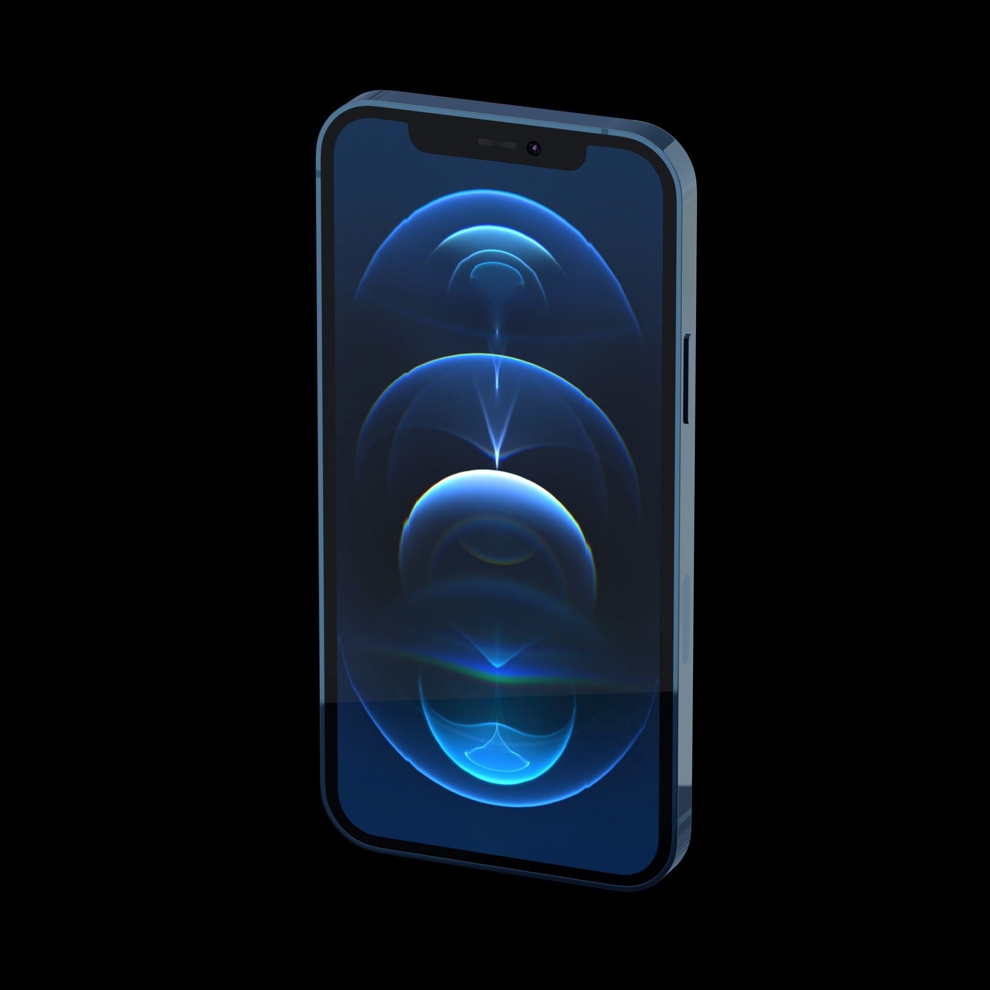 iPhone 12 pro 3D model Free low-poly 3D model_21