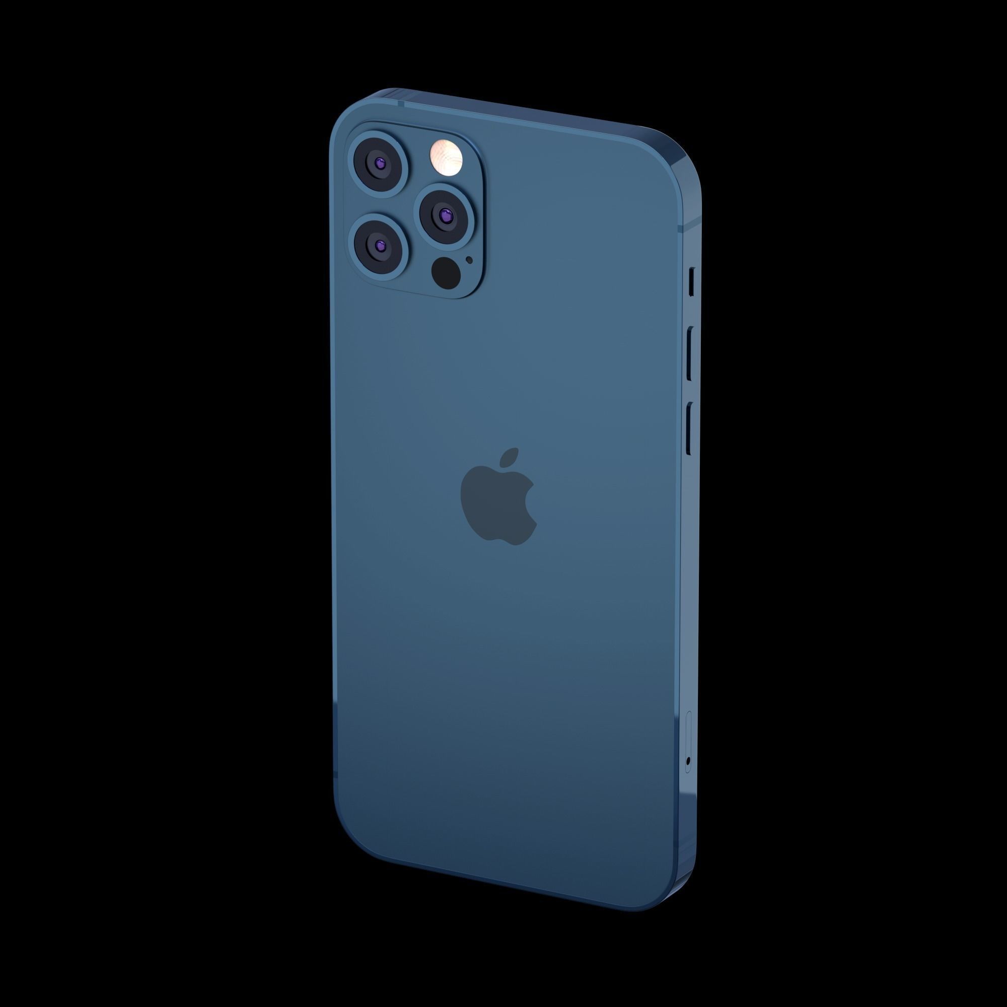 iPhone 12 pro 3D model Free low-poly 3D model_13