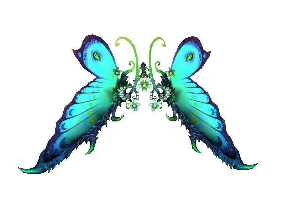 Butterfly-3 Wing Low-poly 3D model_2