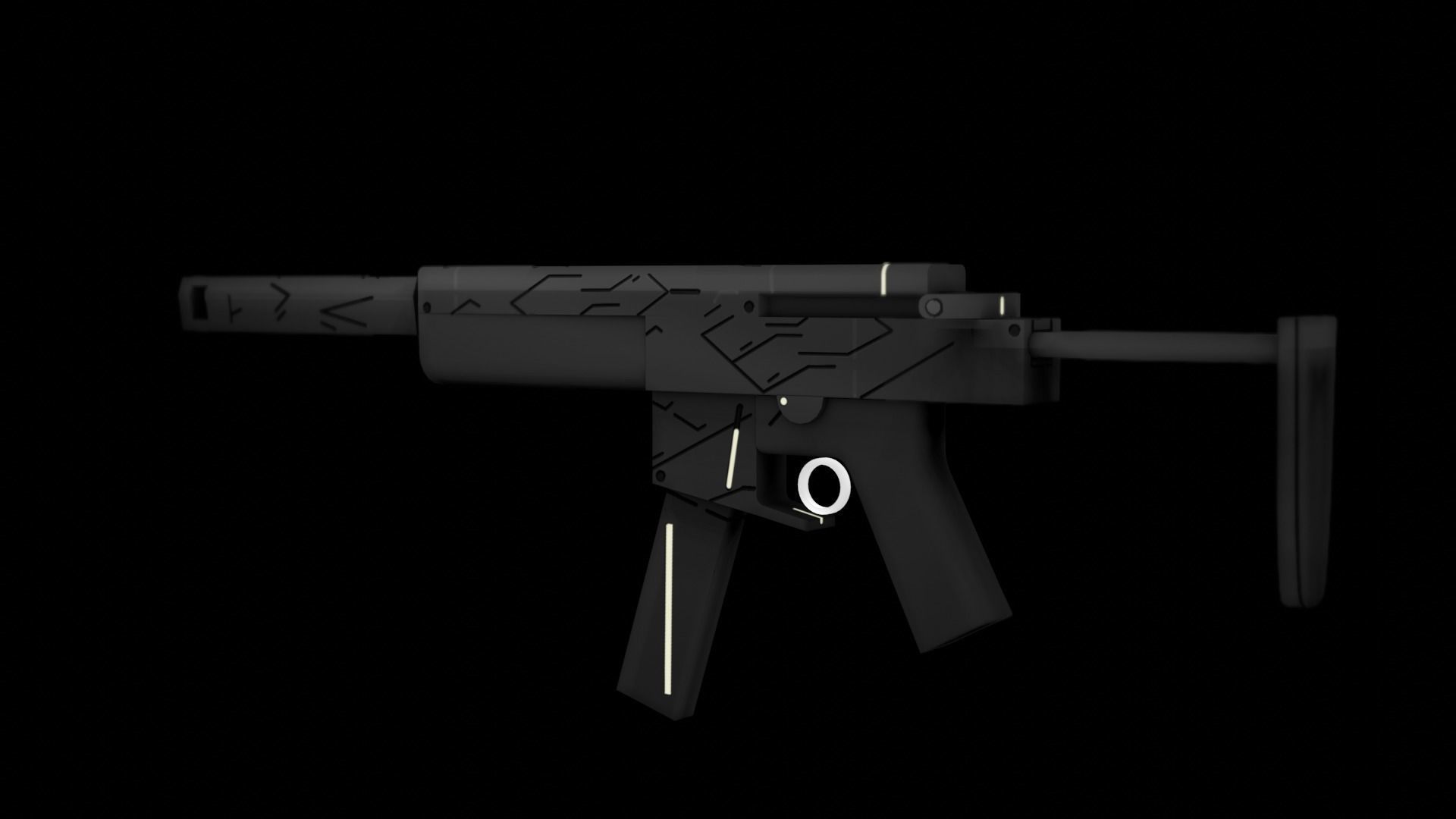 Valorant Minima Spectre FAN MADE Low-poly 3D model_1