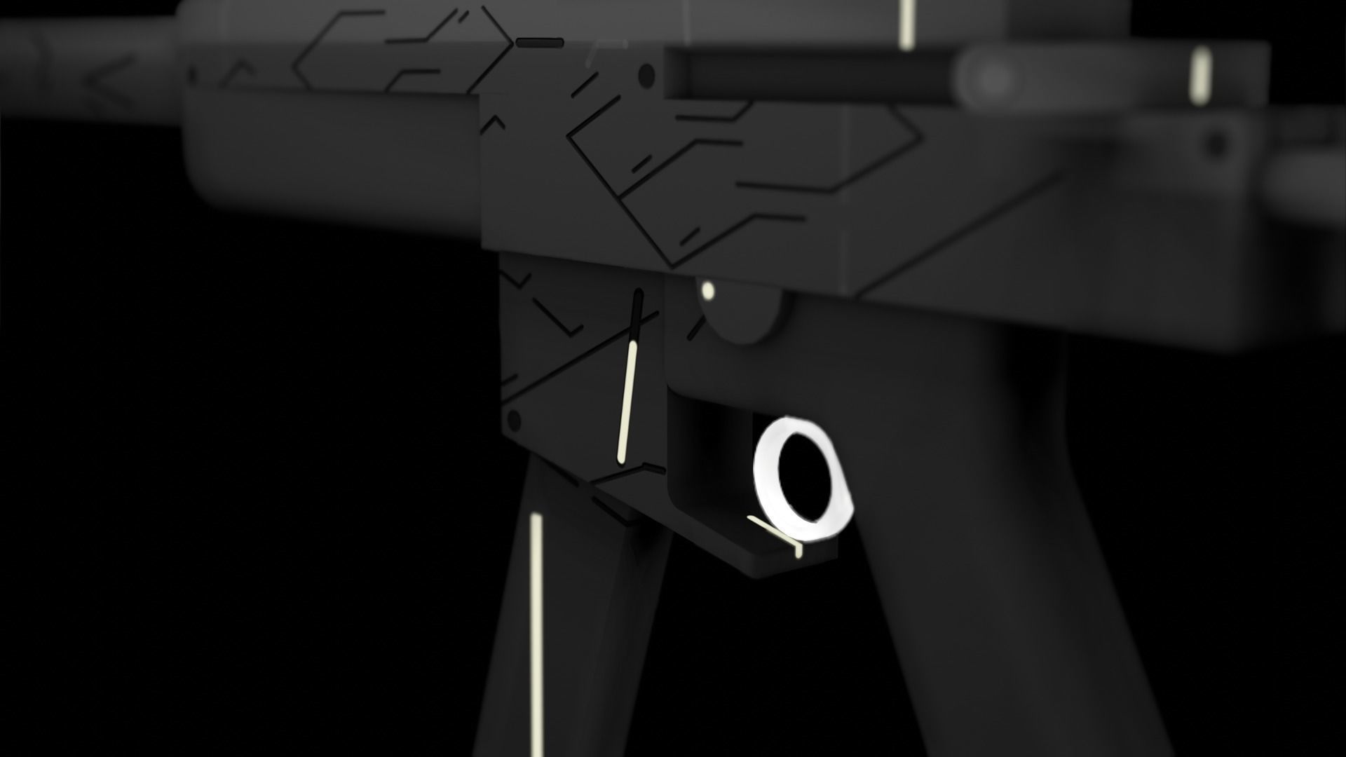 Valorant Minima Spectre FAN MADE Low-poly 3D model_2