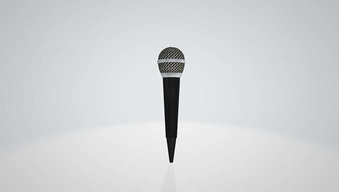 Microphone Low-poly 3D model