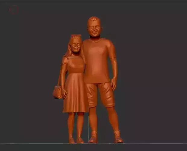 miniature model couple