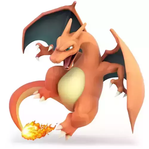 Animated Charizard Pokemon 3D Model 