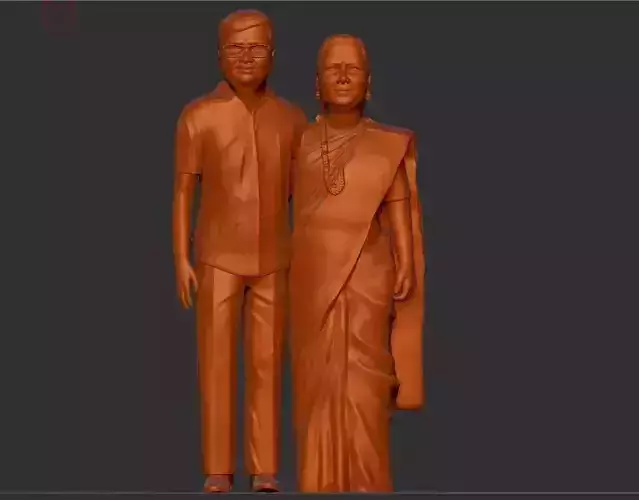 miniature model indian couple