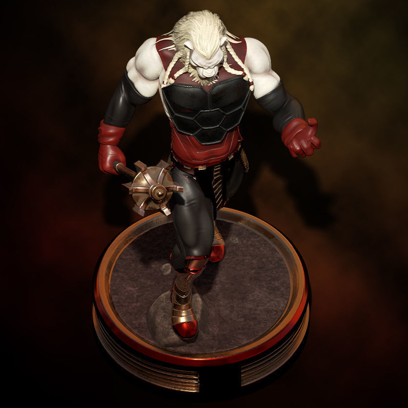 Fanart BATTLE BEAST - Statue 3D print model_9