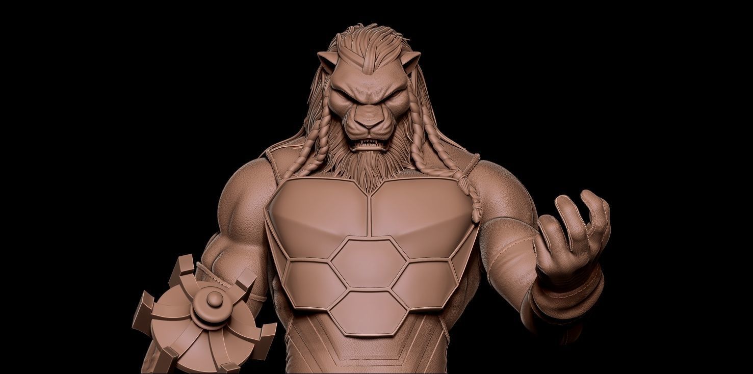 Fanart BATTLE BEAST - Statue 3D print model_14