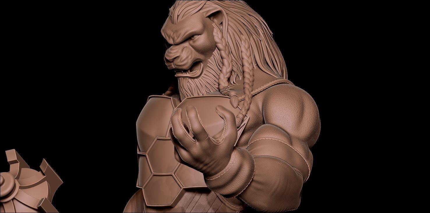 Fanart BATTLE BEAST - Statue 3D print model_15
