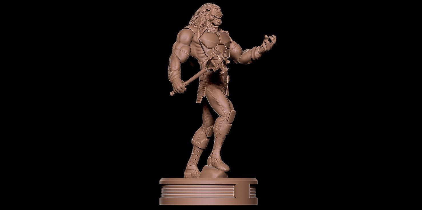 Fanart BATTLE BEAST - Statue 3D print model_13